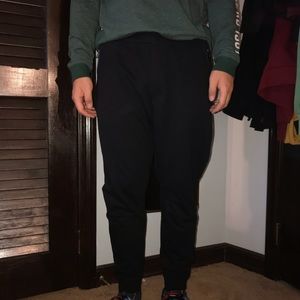 black joggers